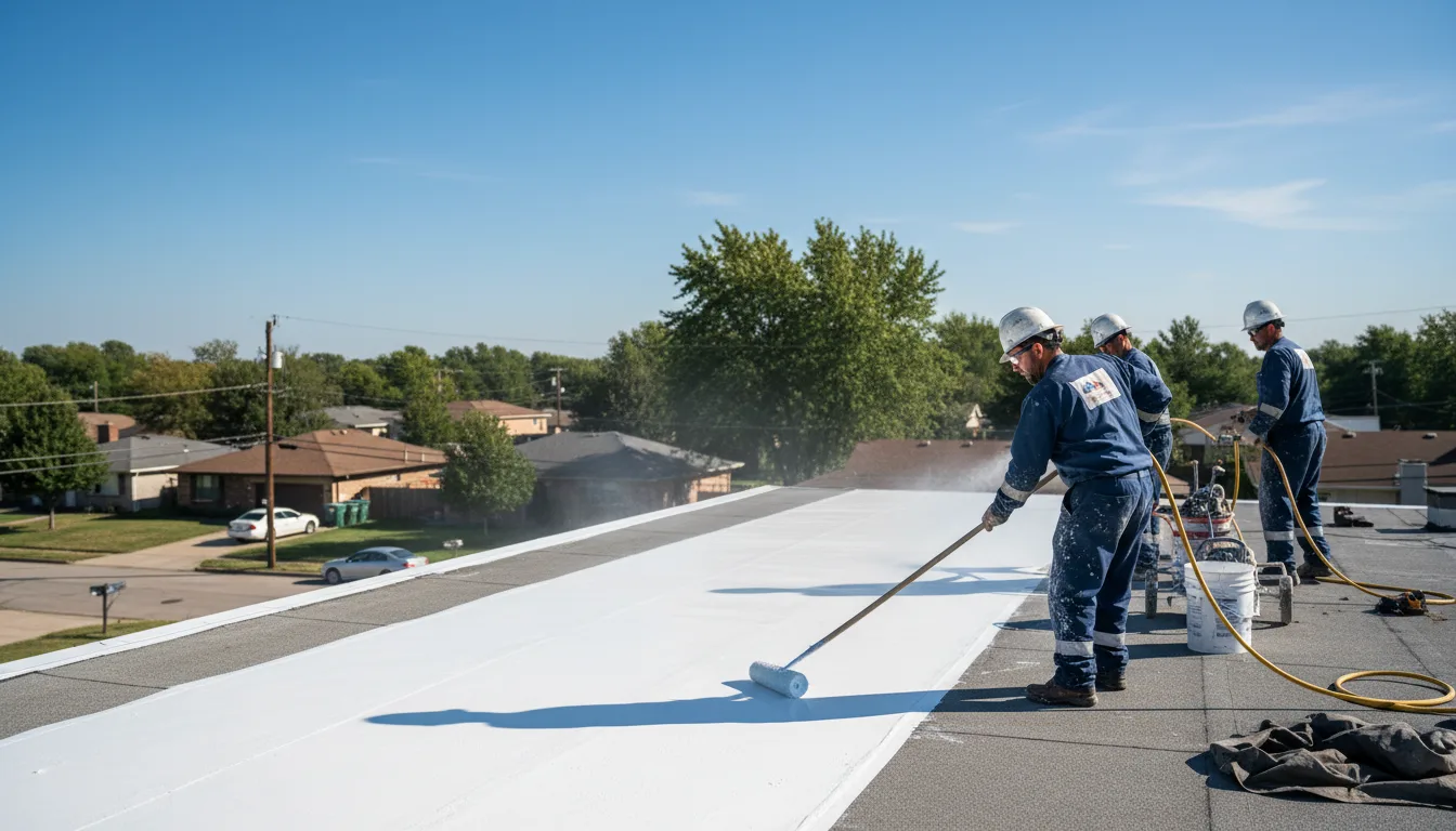 Commercial roof coating in Malvern, AR near me